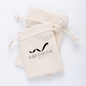 Pochettes de rangement pour Kardoune en coton naturel