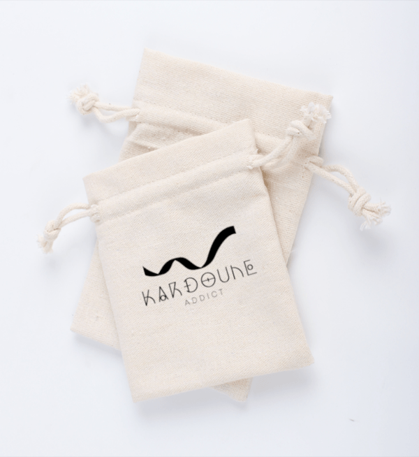 Pochettes de rangement pour Kardoune en coton naturel